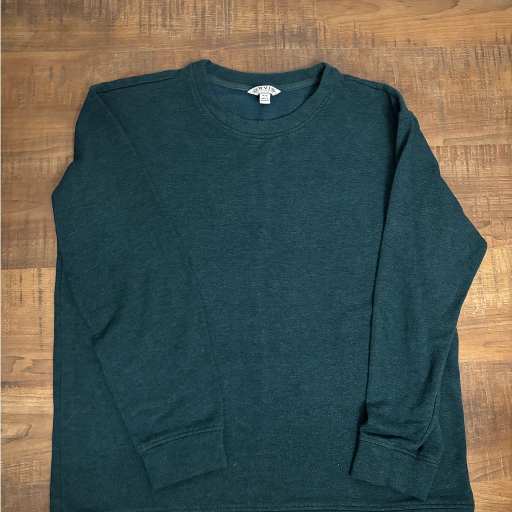 Orvis Dark Green crew neck sweatshirt women’s size M